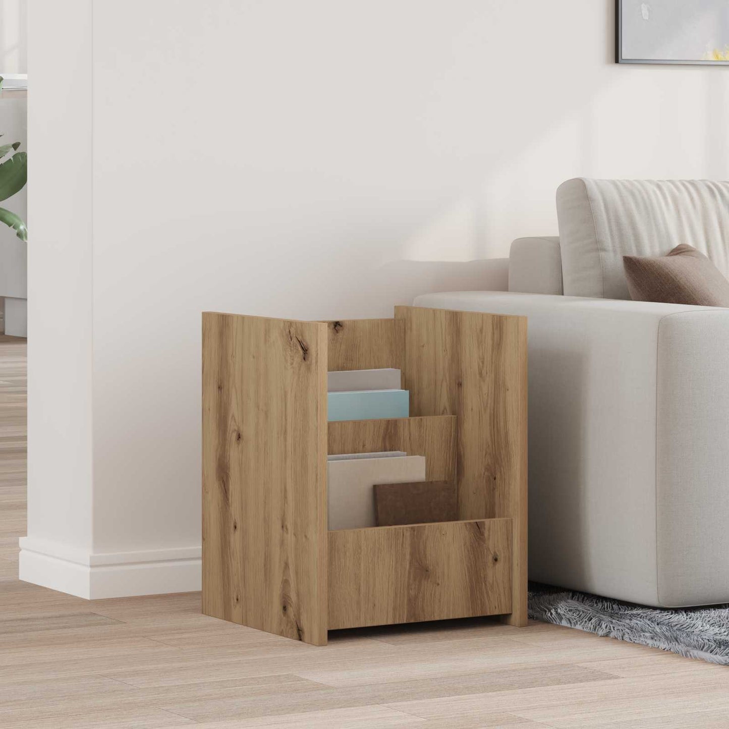 Magazine Rack Artisan Oak 35 x 35 x 45 cm Engineered Wood