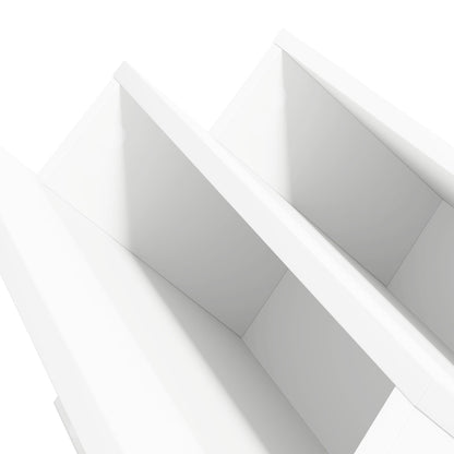 Magazine Rack White 53 x 40 x 28.5 cm Engineered Wood
