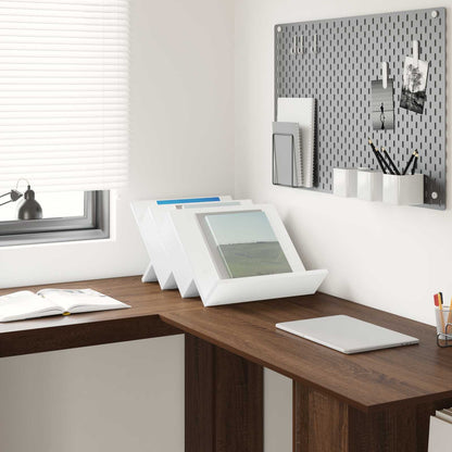 Magazine Rack White 53 x 40 x 28.5 cm Engineered Wood
