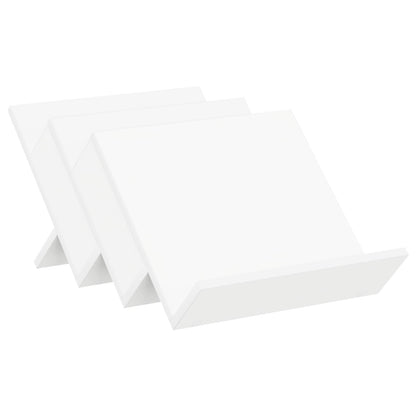 Magazine Rack White 53 x 40 x 28.5 cm Engineered Wood