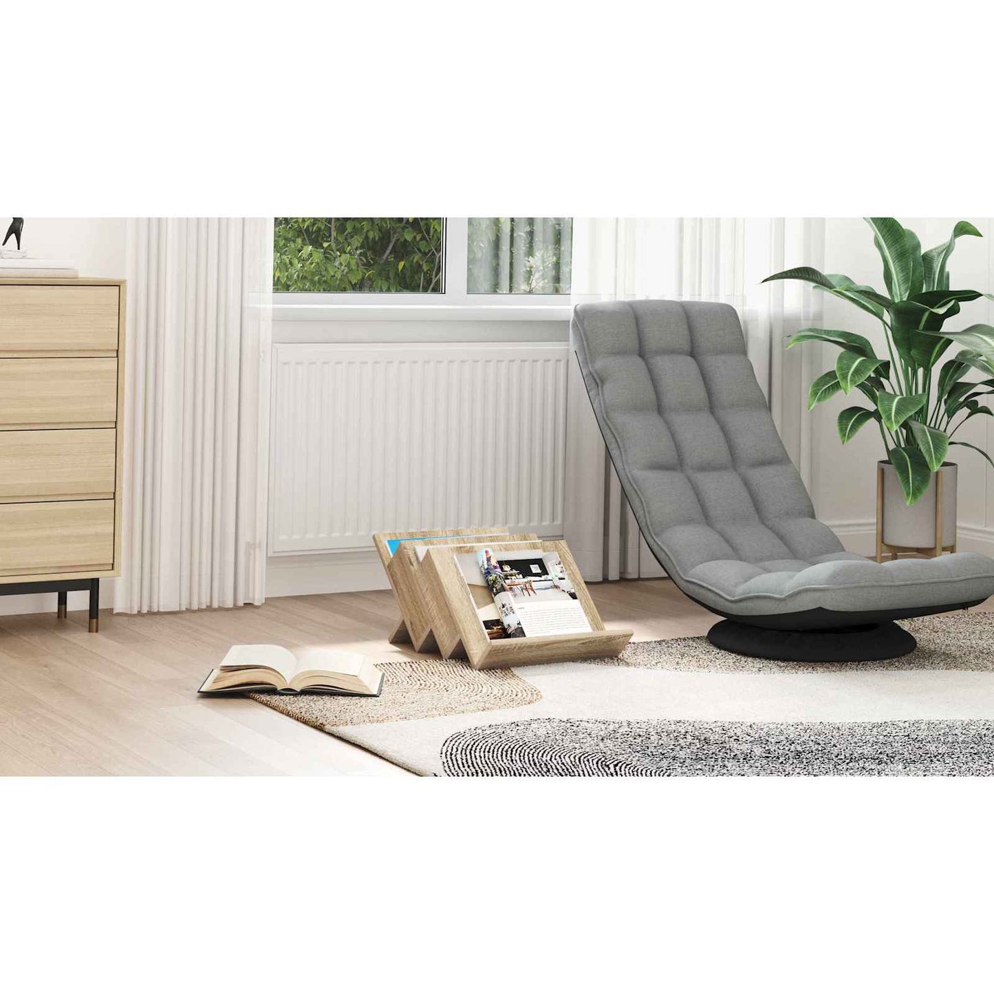 Magazine Rack Sonoma Oak 53 x 40 x 28.5 cm Engineered Wood