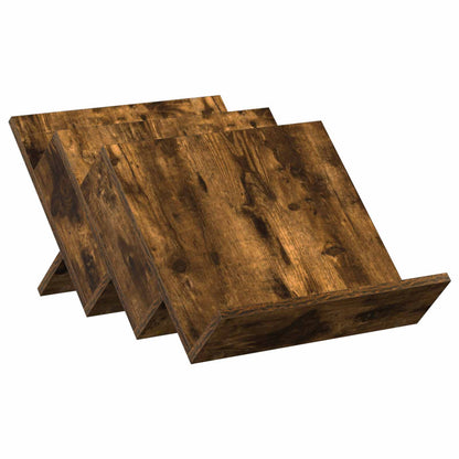Magazine Rack Smoked Oak 53 x 40 x 28.5 cm Engineered Wood