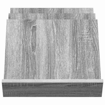 Magazine Rack Grey Sonoma 53 x 40 x 28.5 cm Engineered Wood