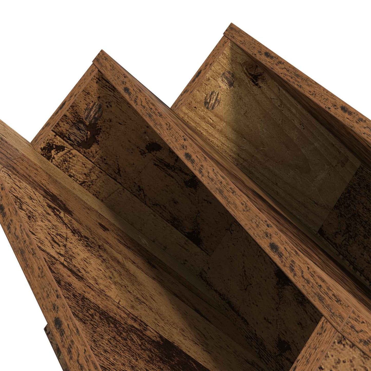 Magazine Rack Old Wood 53 x 40 x 28.5 cm Engineered Wood