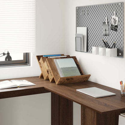 Magazine Rack Old Wood 53 x 40 x 28.5 cm Engineered Wood