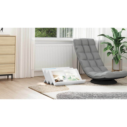 Magazine Rack White 65 x 53 x 28.5 cm Engineered Wood
