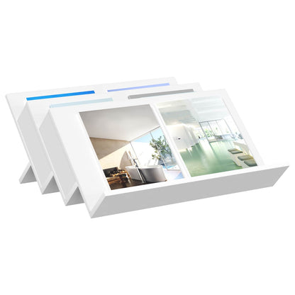 Magazine Rack White 65 x 53 x 28.5 cm Engineered Wood
