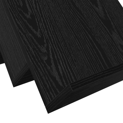 Magazine Rack Black Oak 65 x 53 x 28.5 cm Engineered Wood