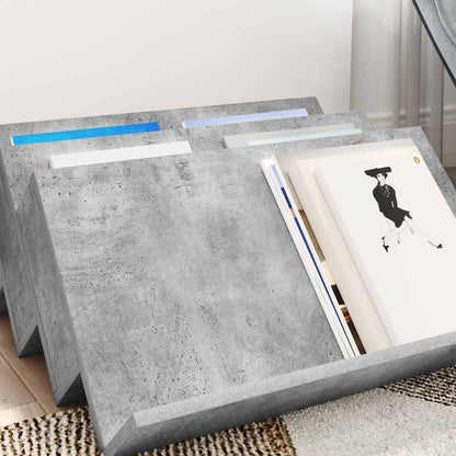 Magazine Rack Concerte Grey 65 x 53 x 28.5 cm Engineered Wood