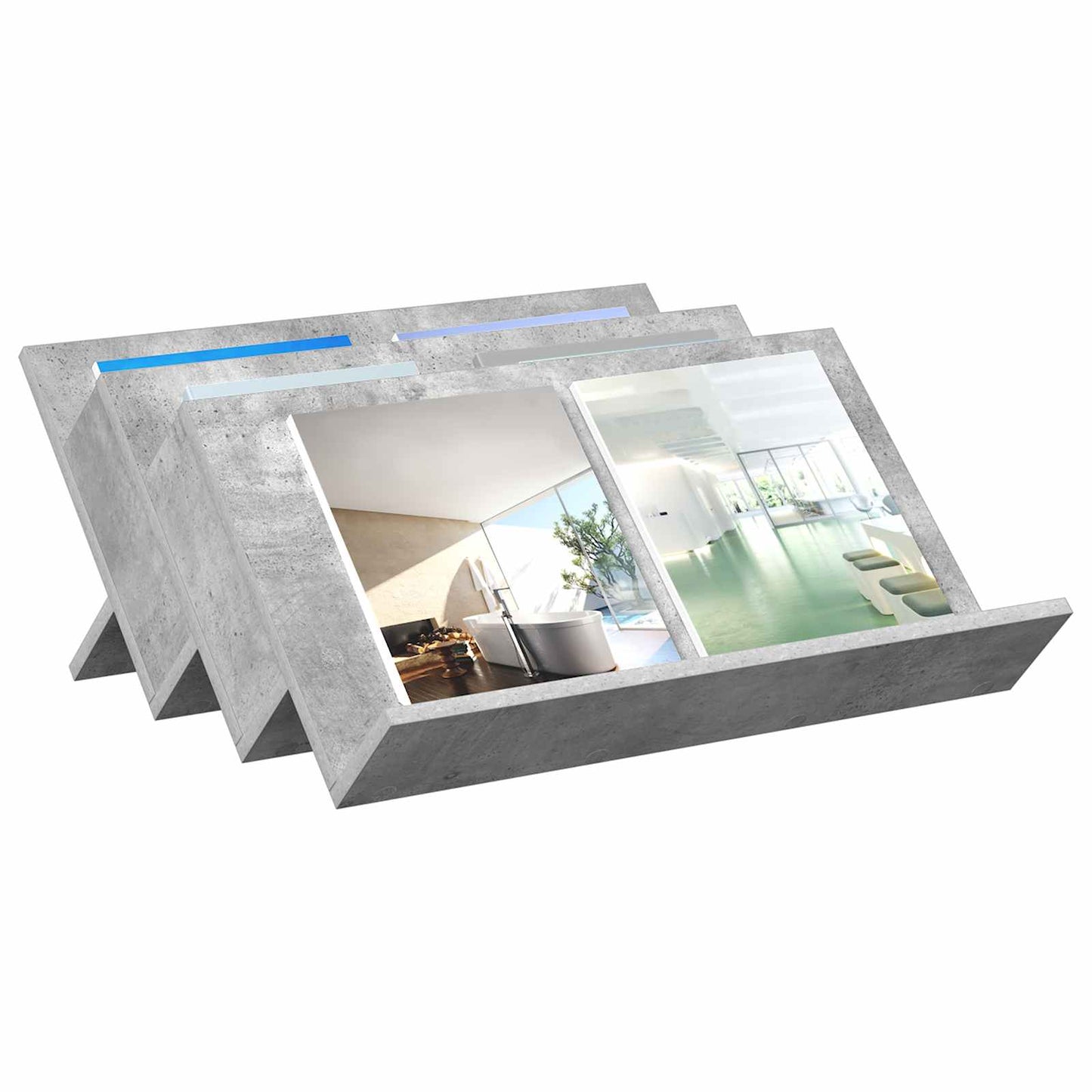 Magazine Rack Concerte Grey 65 x 53 x 28.5 cm Engineered Wood