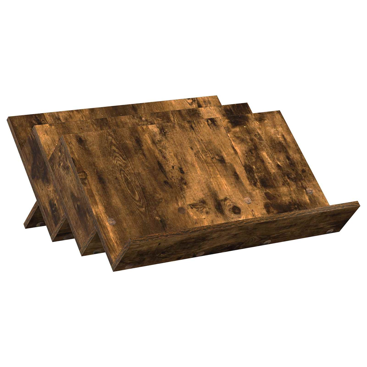 Magazine Rack Smoked Oak 65 x 53 x 28.5 cm Engineered Wood