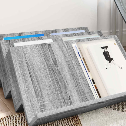 Magazine Rack Grey Sonoma 65 x 53 x 28.5 cm Engineered Wood