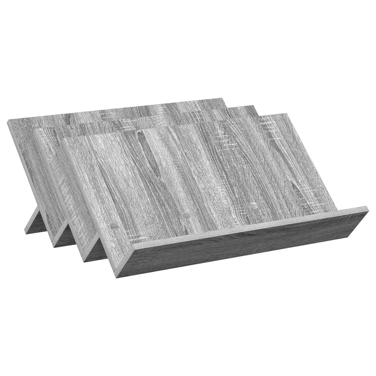 Magazine Rack Grey Sonoma 65 x 53 x 28.5 cm Engineered Wood