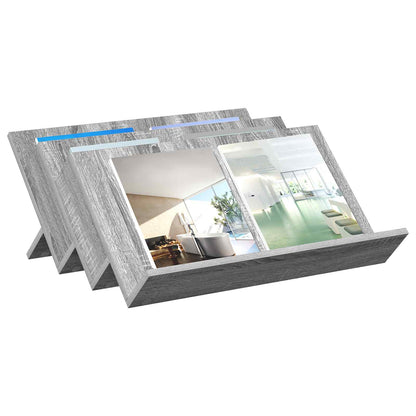Magazine Rack Grey Sonoma 65 x 53 x 28.5 cm Engineered Wood