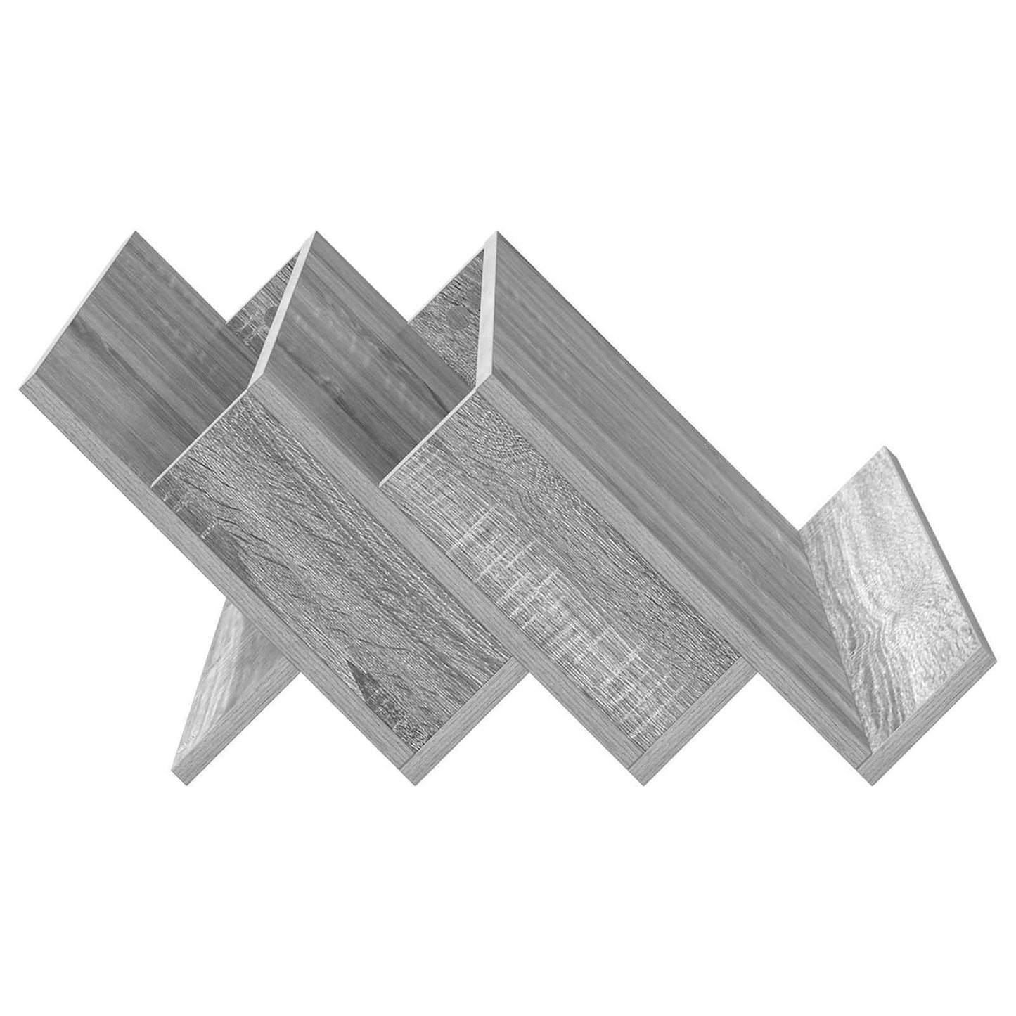 Magazine Rack Grey Sonoma 65 x 53 x 28.5 cm Engineered Wood