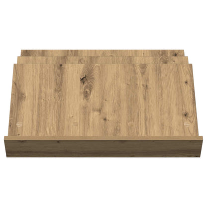 Magazine Rack Artisan Oak 65 x 53 x 28.5 cm Engineered Wood
