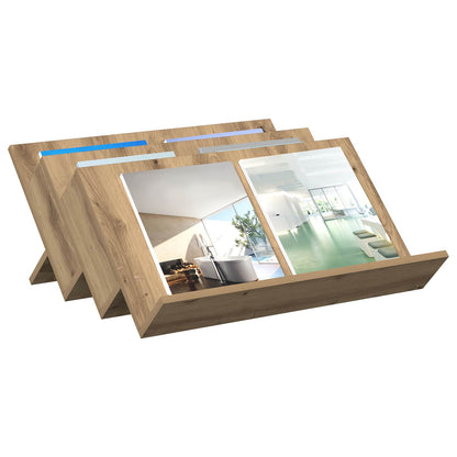 Magazine Rack Artisan Oak 65 x 53 x 28.5 cm Engineered Wood