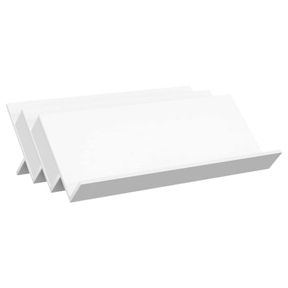Magazine Rack White 90 x 53 x 28.5 cm Engineered Wood