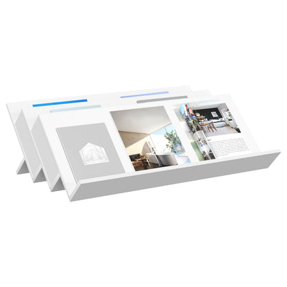 Magazine Rack White 90 x 53 x 28.5 cm Engineered Wood