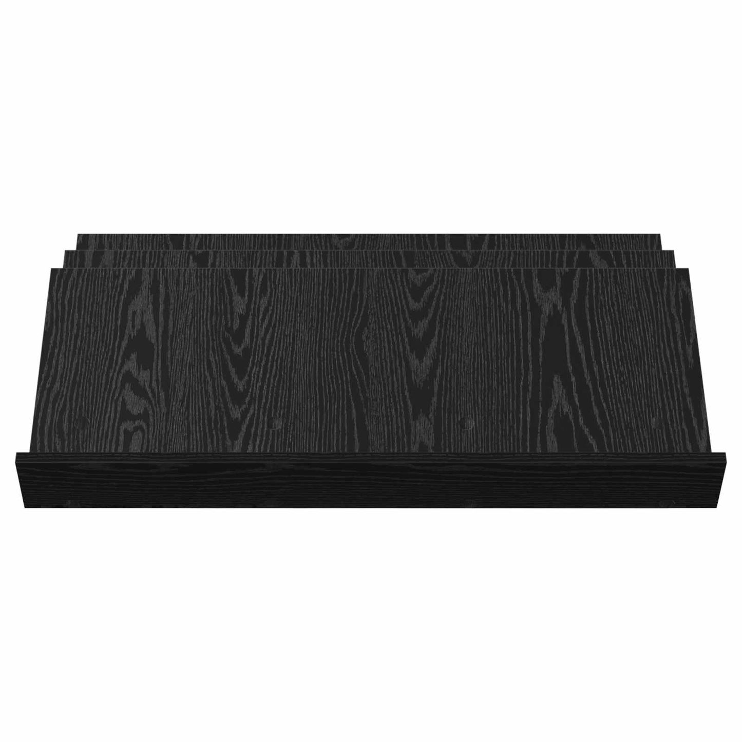 Magazine Rack Black Oak 90 x 53 x 28.5 cm Engineered Wood