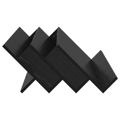 Magazine Rack Black Oak 90 x 53 x 28.5 cm Engineered Wood
