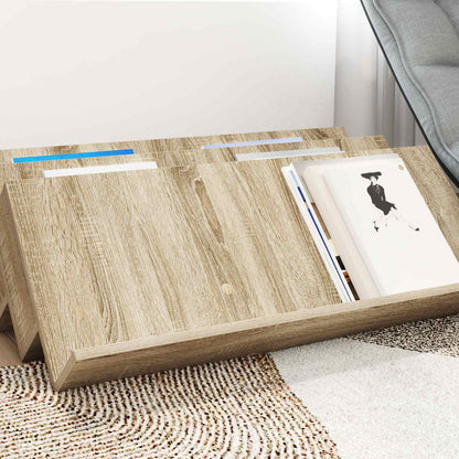 Magazine Rack Sonoma Oak 90 x 53 x 28.5 cm Engineered Wood