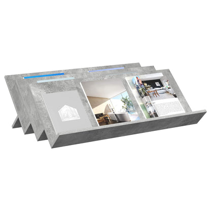 Magazine Rack Concerte Grey 90 x 53 x 28.5 cm Engineered Wood