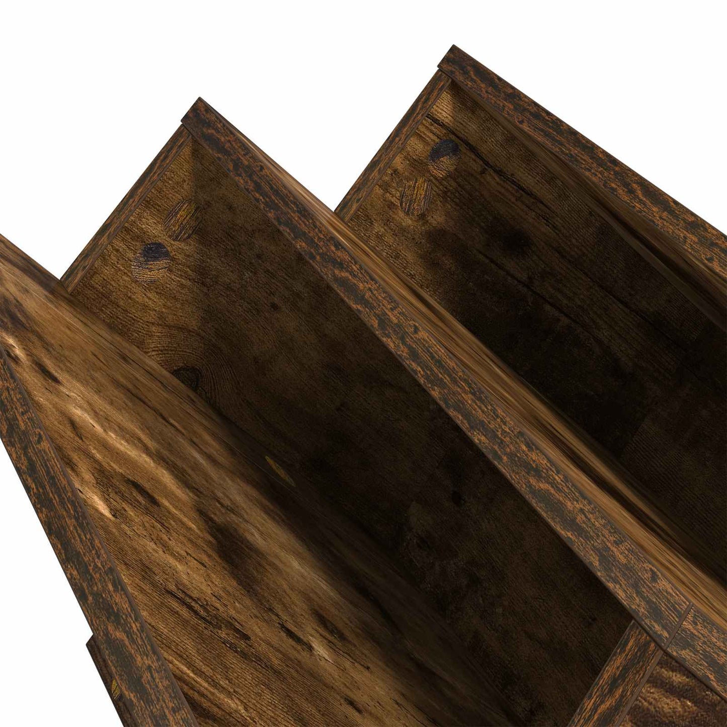 Magazine Rack Smoked Oak 90 x 53 x 28.5 cm Engineered Wood