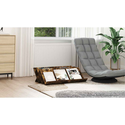 Magazine Rack Smoked Oak 90 x 53 x 28.5 cm Engineered Wood