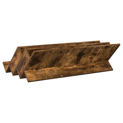 Magazine Rack Smoked Oak 90 x 53 x 28.5 cm Engineered Wood