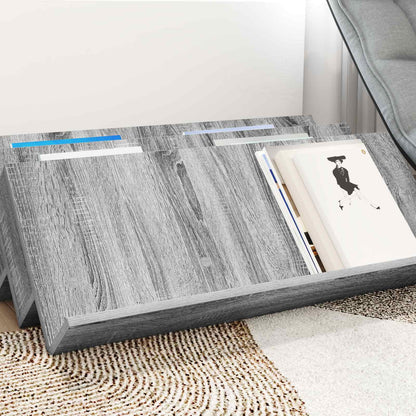 Magazine Rack Grey Sonoma 90 x 53 x 28.5 cm Engineered Wood
