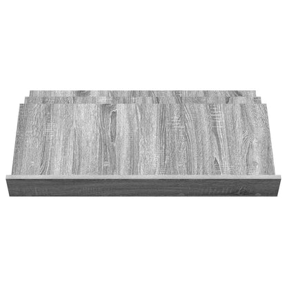 Magazine Rack Grey Sonoma 90 x 53 x 28.5 cm Engineered Wood