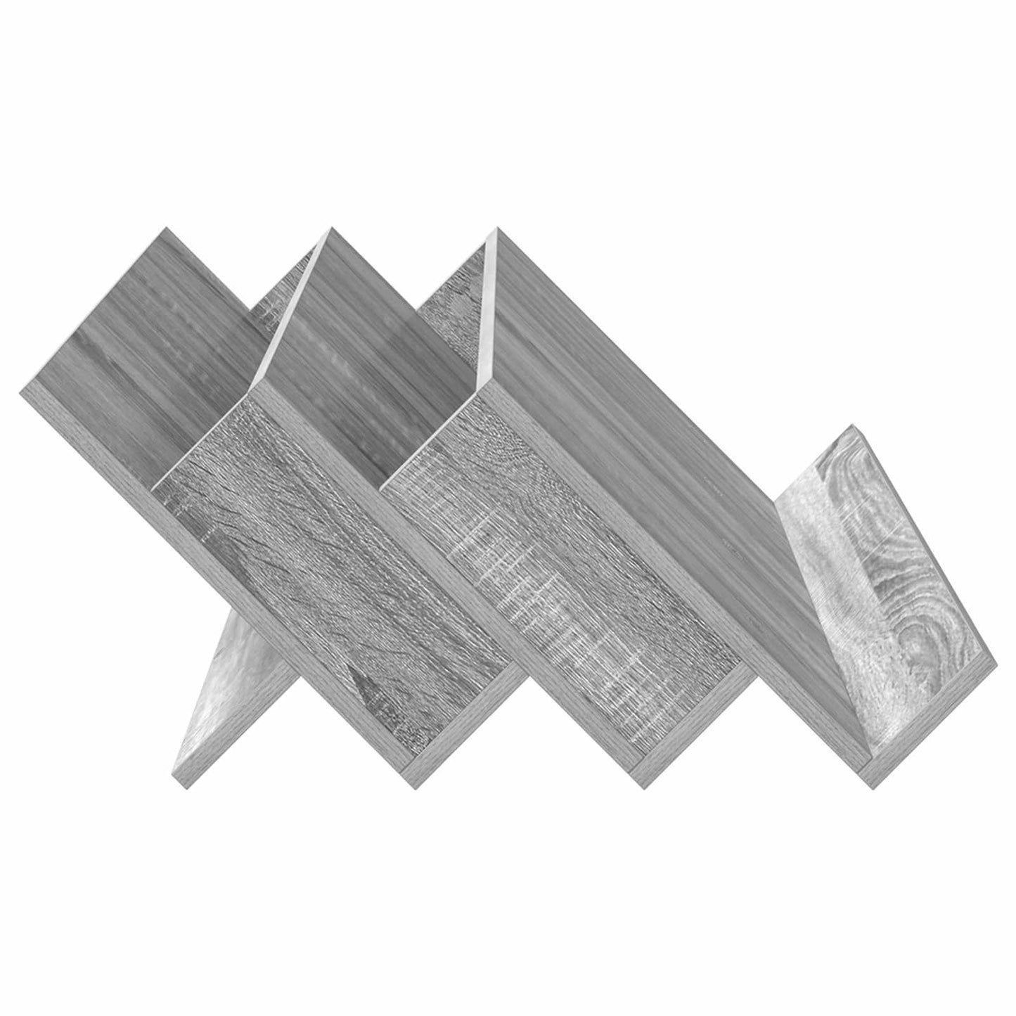 Magazine Rack Grey Sonoma 90 x 53 x 28.5 cm Engineered Wood