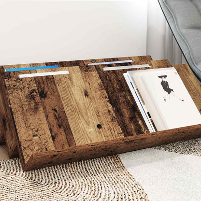 Magazine Rack Old Wood 90 x 53 x 28.5 cm Engineered Wood