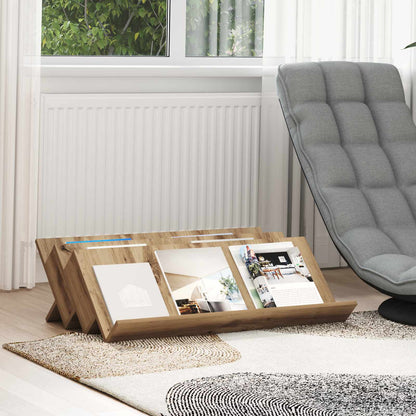 Magazine Rack Artisan Oak 90 x 53 x 28.5 cm Engineered Wood
