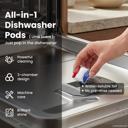 All-in-One Dishwasher Pods 100 pcs