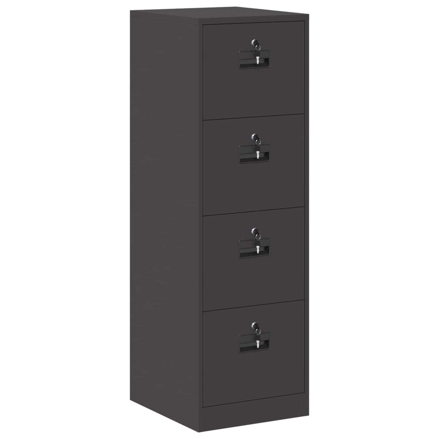 File Cabinet 2 pcs Black 44 x 50 x 139 cm Cold-Rolled Steel