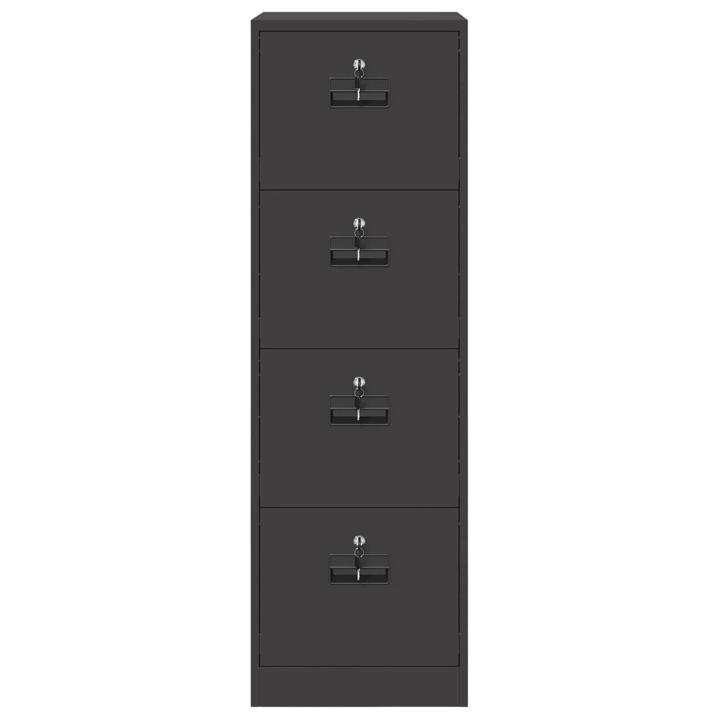 File Cabinet 2 pcs Black 44 x 50 x 139 cm Cold-Rolled Steel