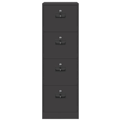 File Cabinet 2 pcs Black 44 x 50 x 139 cm Cold-Rolled Steel