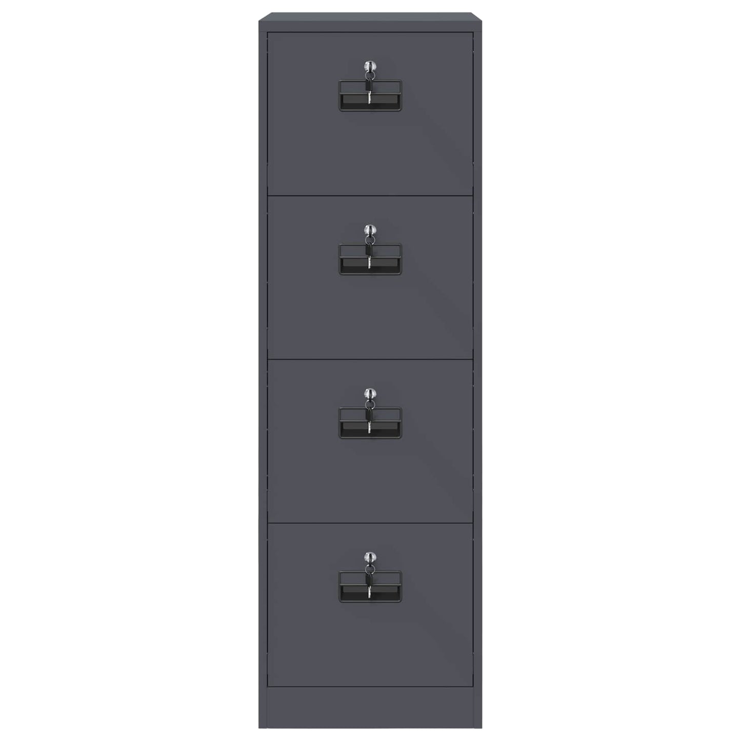 File Cabinet with Drawer 2 pcs Anthracite 44 x 50 x 139 cm