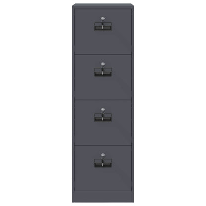 File Cabinet with Drawer 2 pcs Anthracite 44 x 50 x 139 cm
