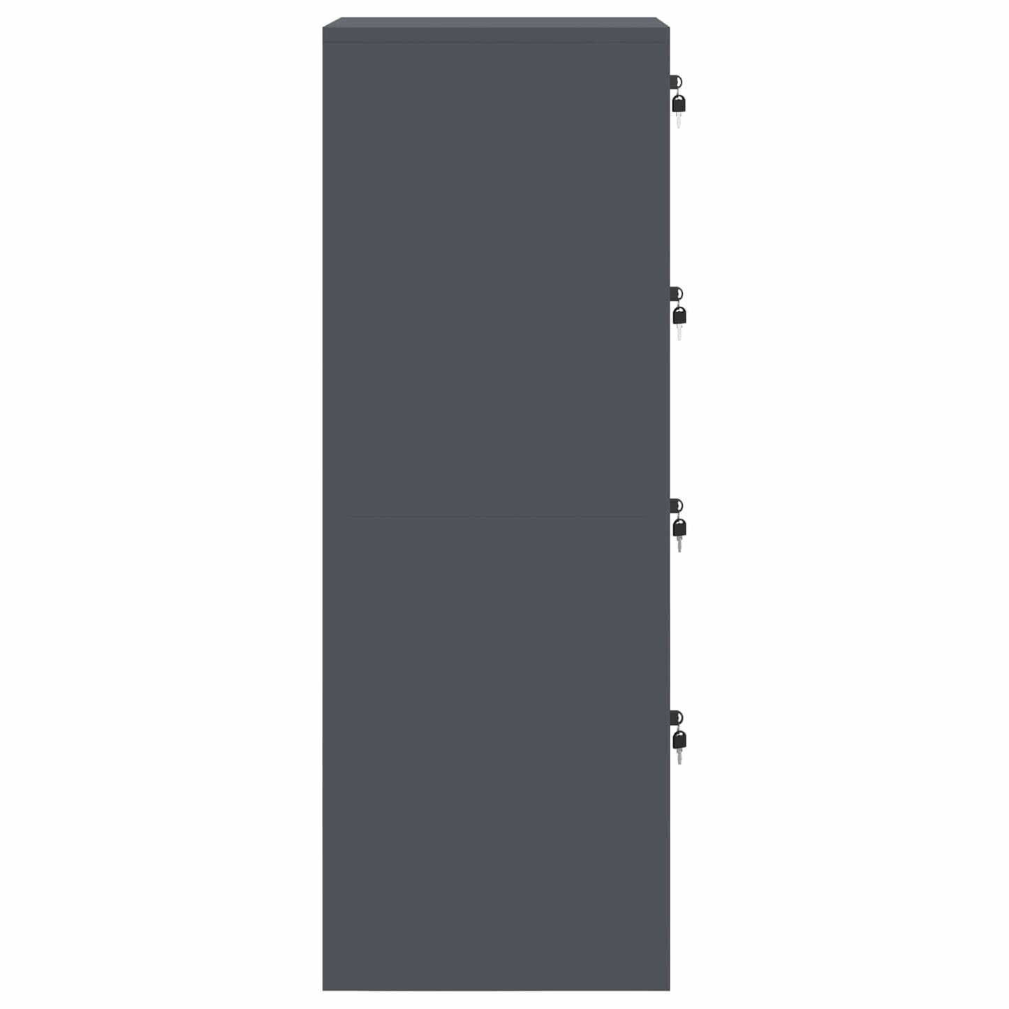File Cabinet with Drawer 2 pcs Anthracite 44 x 50 x 139 cm