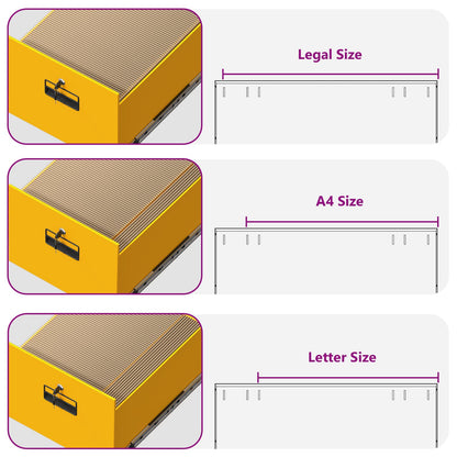 File Cabinet with Drawer 2 pcs Mustard Yellow 44 x 50 x 139 cm