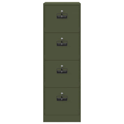 File Cabinet with Drawer 2 pcs Olive Green 44 x 50 x 139 cm