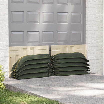 Sandbags 10 pcs Dark Green 120 x 27 cm HDPE