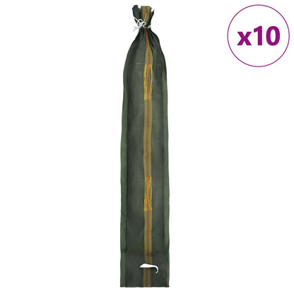Sandbags 10 pcs Dark Green 120 x 27 cm HDPE