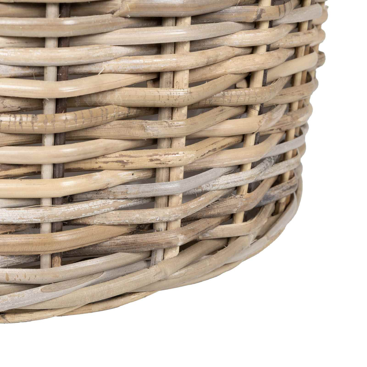 Planter Basket GENDT 2 pcs Natural Grey Kubu Rattan