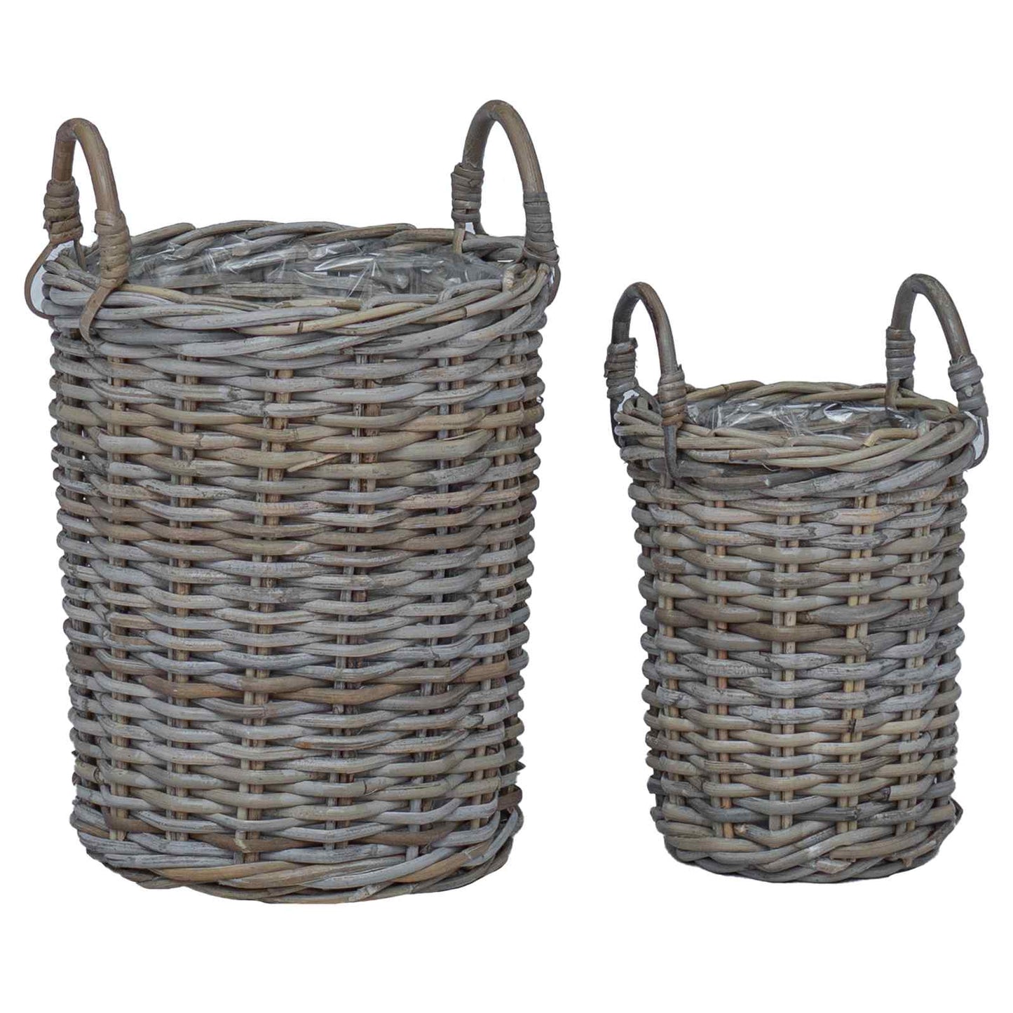 Planter Basket with Storage 2 pcs Grey