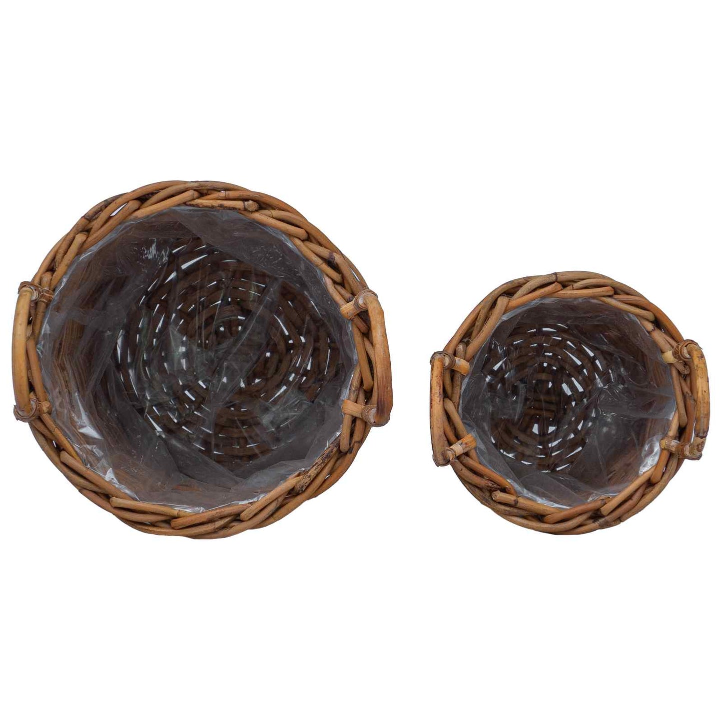 Planter Basket with Storage 2 pcs Brown
