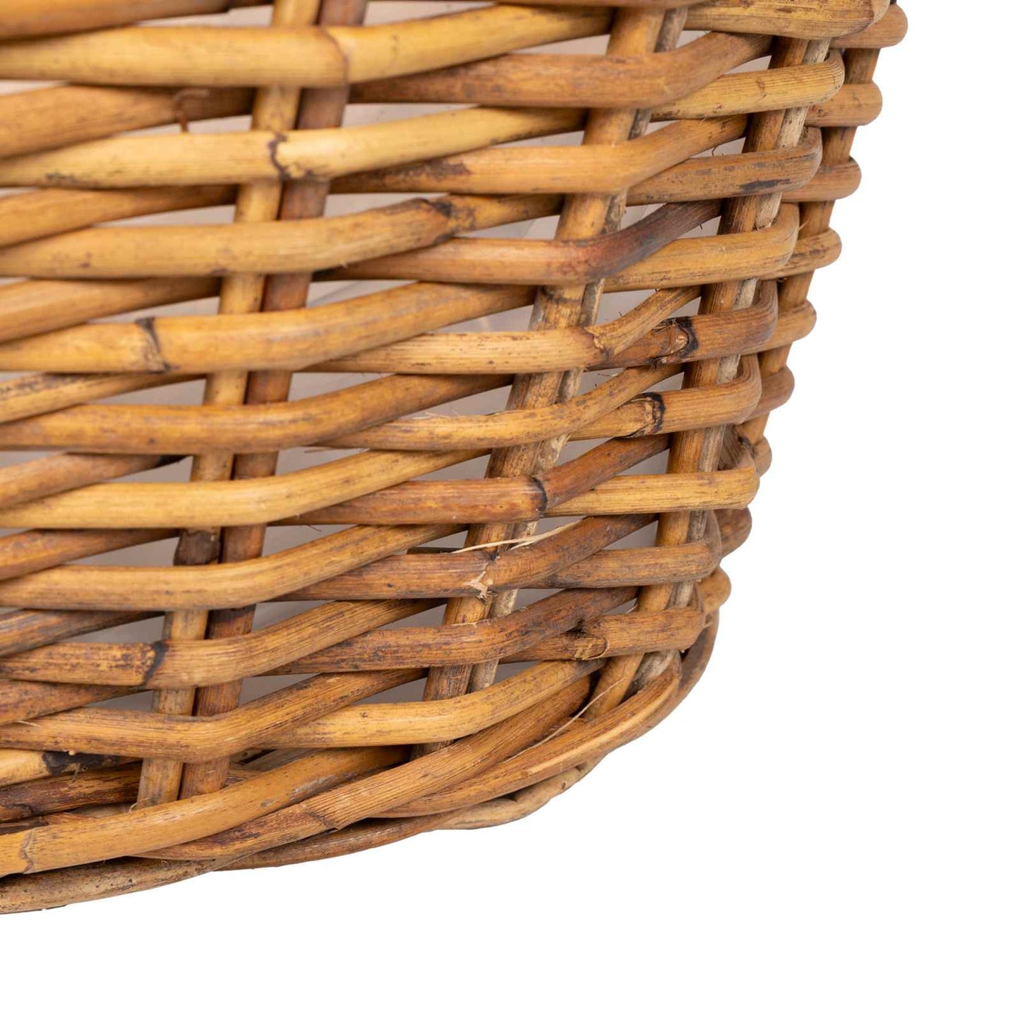 Planter Basket with Storage 2 pcs Brown Lacak Rattan